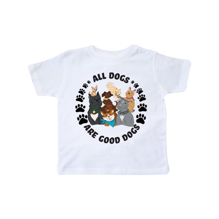 

Inktastic All Dogs are Good Dogs with Cute Dog Family Gift Toddler Boy or Toddler Girl T-Shirt