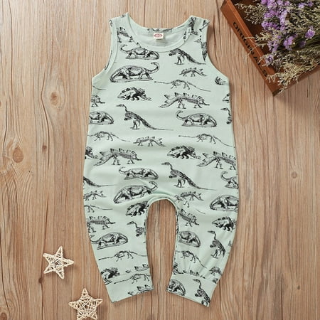 

kpoplk Toddler Outfits For Girls Baby Girls One Piece Romper Halter Sleeveless Jumpsuit Bodysuit Shorts Overalls Summer Outfits(Green)