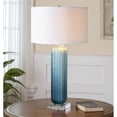 thumbnail image 2 of Allora 1-Light Crystal and Glass Lamp in Frosted Blue, 2 of 2