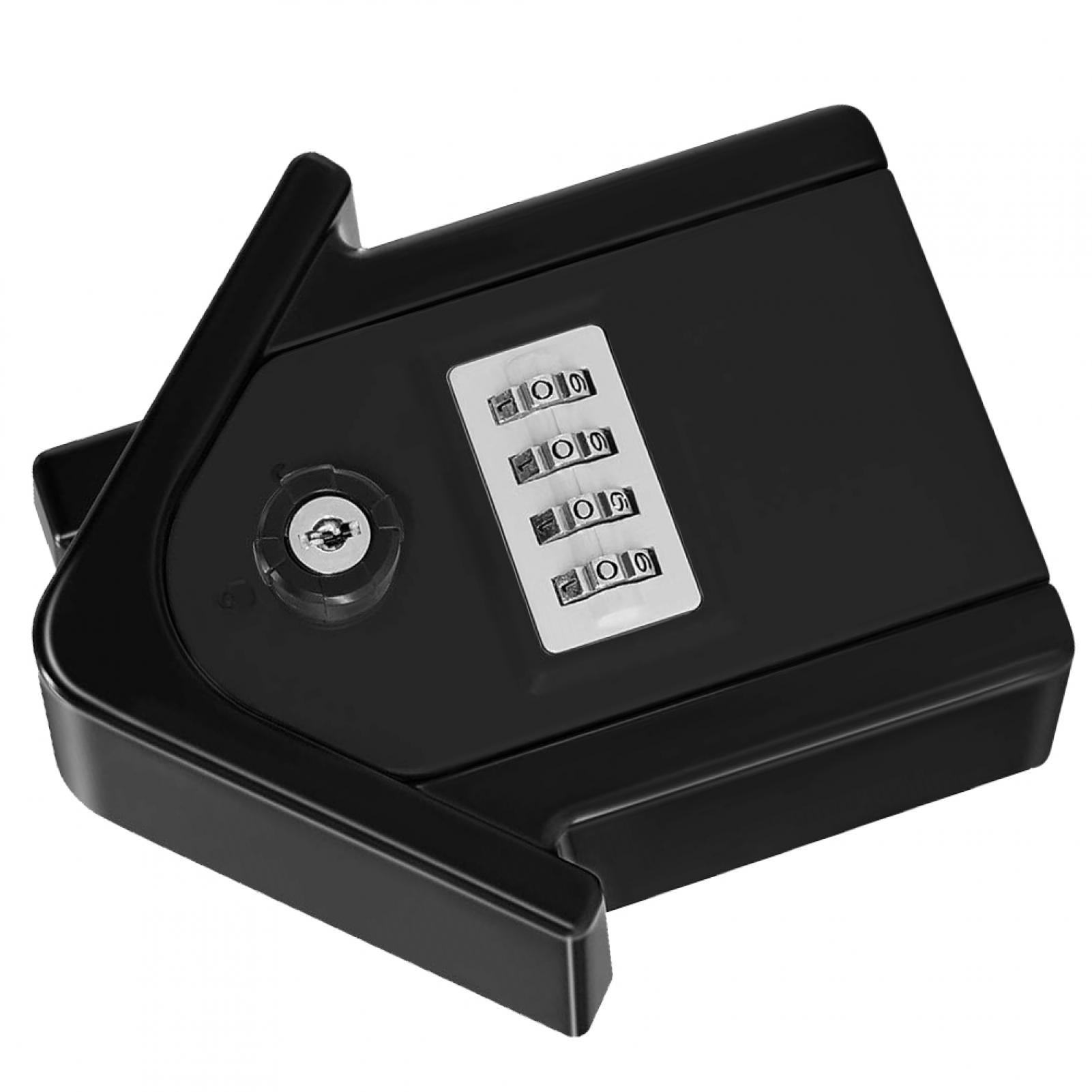 Key Lock Box, Key Box, 4Digit Password Zinc Alloy Office For Home Black
