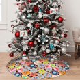 thumbnail image 5 of Rateoe Beach Life Print Christmas Tree Skirt 36" for Xmas Holiday New Year Party Circle Tree Mat Ornaments Decoration, 5 of 7