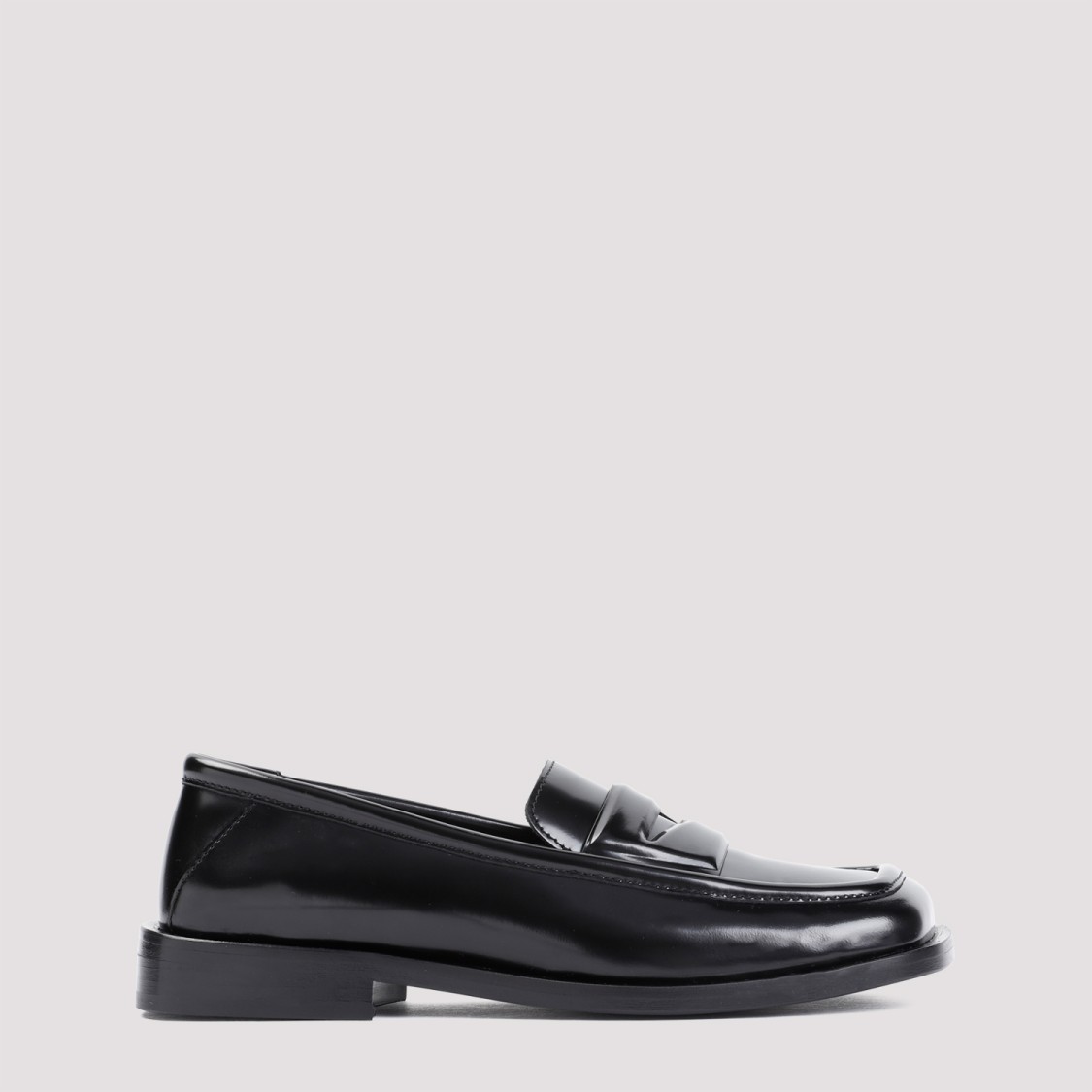 The Attico Amanda Black Leather Loafers Black (Women's The Attico Amanda Black Leather Loafers Black (Women's