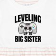 thumbnail image 4 of Inktastic Leveling Up to Big Sister Girls Baby Dress, 4 of 5