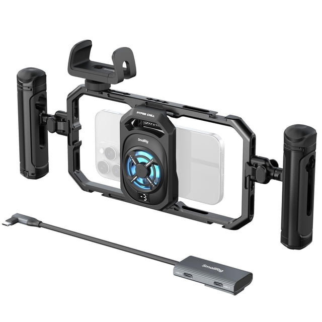 Kit de soporte para teléfono SMALLRIG, sistema de refrigeración todo en uno para iPhone 17/16