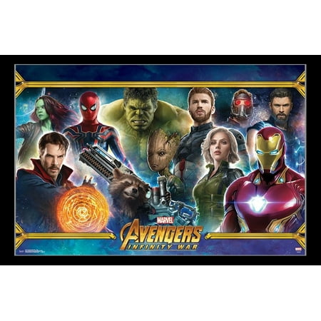 Avengers Infinity War - Team Poster Print - Walmart.com