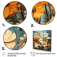 thumbnail image 3 of Designart "Marigold Blossom Burst A Yellow Delight II" Floral Framed Wall Art Decor - Traditional Yellow Marigold Living Room Framed Canvas Art, 3 of 6