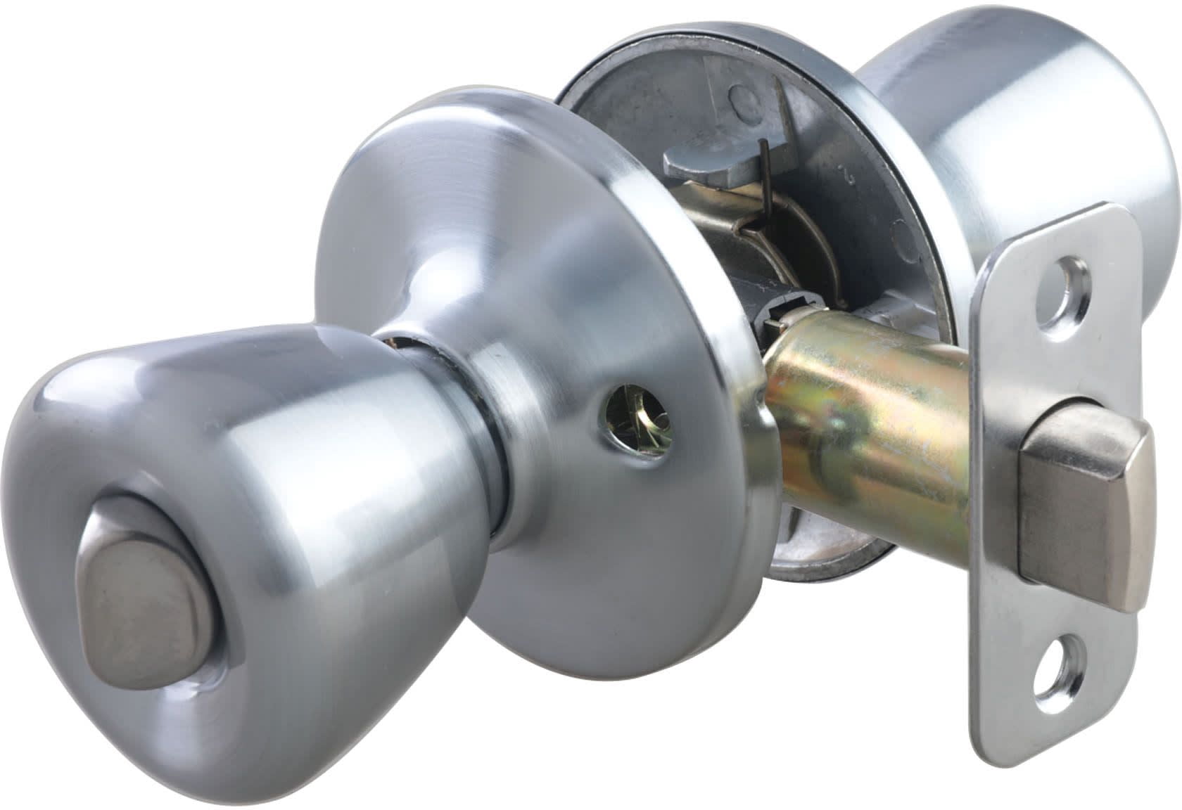 Miseno MLK3010PB Buchanan Tulip Privacy Door Knob Set - Brass
