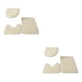 thumbnail image 1 of Transemion 1/2/3/5 3pieces Anti-slid Particles Rug Set Secure And for Slip-free Bathroom Mats For Beige 2PCS, 1 of 6