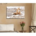 thumbnail image 2 of Canvas Prints Wall Art - Fox in The Wild | Modern Wall Decor/Home Decoration Stretched Gallery Canvas Wrap Giclee Print &amp; Ready to Hang - 32" x 48", 2 of 4