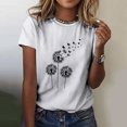 thumbnail image 2 of IROINNID Women Casual T-shirt Cute Printed Round Neck Relaxed-Fit Short Sleeve Pullover Blouse Tops Under 10$, 2 of 6