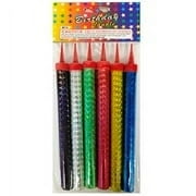 Popnation 6" Party Sparkling Edding and Birthday Candles, 6 Pack