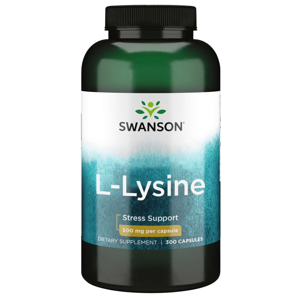 Swanson Free-Form L-Lysine 500 mg 300 Capsules