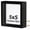 Black-5x5, variant on 5x5 Small Shadow Box Frame | Soft Linen & Push Pins Included Polystyrene Glass Memory Display Case For Flowers Tickets Cherished 3d Items Black
