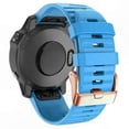 thumbnail image 2 of Rose Gold Striped Silicone QuickFit Band for 20mm Fitness Trackers, 2 of 3