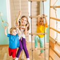 thumbnail image 4 of Wooden Ladder with Carabiners,Children's Rope Ladder,Tree Ladder Play Equipment,Swing Climbing Toys,Rope Ladder Seesaw, 4 of 4