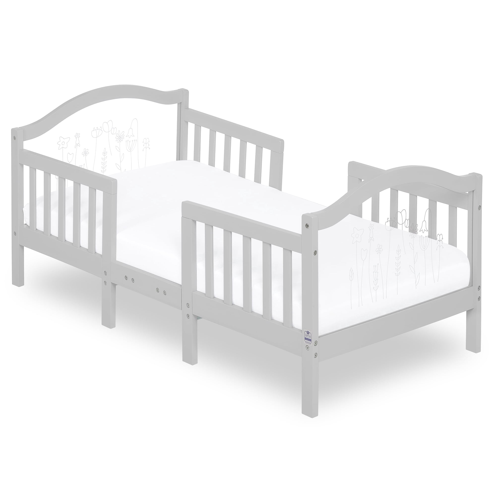 Dream On Me Rosie Toddler Bed In Grey