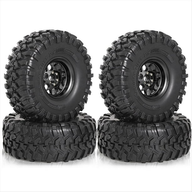 Neumáticos RC Piezas de Actualización de Neumáticos Neumáticos de Barro RC Accesorios de Piezas de Automóviles Negro