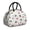 Alien UFO White, variant on Alien and Meteor Black Pattern Insulated Lunch Bag,Leakproof Large Capacity Lunch Box for Work,Picnic or Travel,11.4 X 6.7 X 8.3 Inches