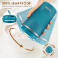 thumbnail image 3 of Tasse de Voyage, Tasse à Café Isolée 380ml avec Couvercle Étanche, Tasse à Café Réutilisable, Tasse de Voyage, Tasse à Café à Double Paroi, Tasse Isolée en Acier Inoxydable pour Boissons Chaudes et Froides, Bleu, 3 of 4
