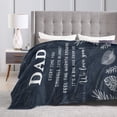 thumbnail image 6 of Dad Blanket - Dad Gifts from Daughter Son - Fathers Day Birthday Gifts for Dads - Best Dads Ever Gift Ideas 50x40, 6 of 6
