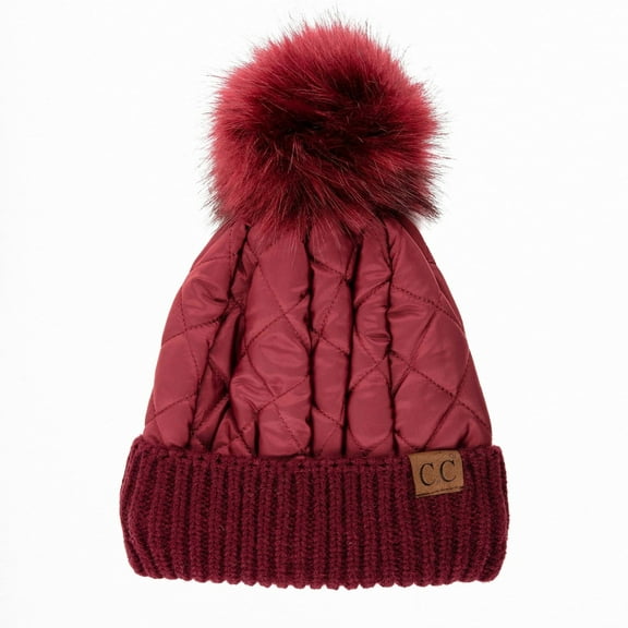 CC Quilted Pom Beanie