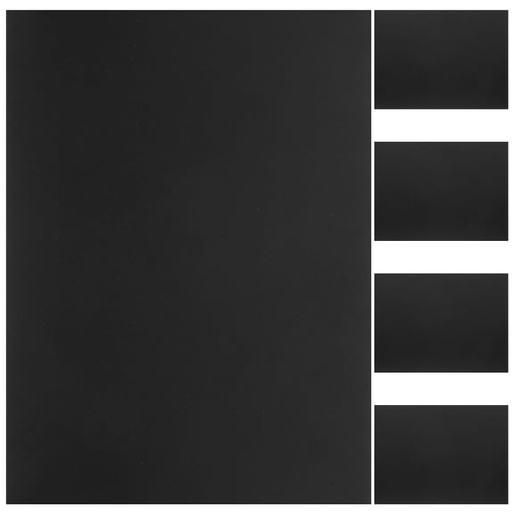 Raindrops Black Matte Heat Shrink Sheets for Crafts, 5-Pack Printable Shrink Wrap Material for Projects and Decorations