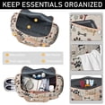 thumbnail image 4 of Women Men Gym Bag,Paw Prints and Bones Small Duffle Bag Spend the Night Bags for Women with Shoes Compartment Washbag,Detachable Shoulder Strap,19.7x8.3x11 Inches, 4 of 5