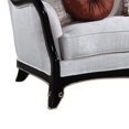 thumbnail image 3 of Benjara BM273234 83 in. Fabric Wingback Sofa, 7 Accent Pillows, Pocket Coil Seat, Cream, 3 of 5