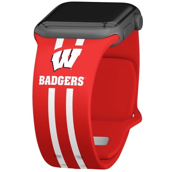 Wisconsin Badgers Silicone Apple Watch Band