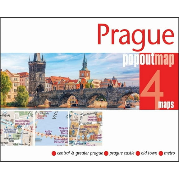 Prague Popout Map, (Paperback)