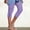 Purple, variant on Drovellove Women's Plus Size High Waisted Capri Yoga Pants - Slim Fit Summer Joggers with Elastic Waistband for Active Workouts or Casual Street Style