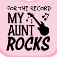 thumbnail image 4 of Inktastic For the Record, My Aunt Rocks Boys or Girls Baby Bib, 4 of 4