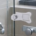 thumbnail image 1 of OULII 4Pcs Slider Locks for Sliding Doors White ABS for Durable Use and Travel, 1 of 8