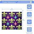 thumbnail image 5 of Mardi Gras Washcloths Set of 4-12 x 12 inch Pure Cotton Wash Cloth Highly Absorbent and Soft Fingertip Towels Face Cloths for Bath, Spa Wash cloth, 5 of 7