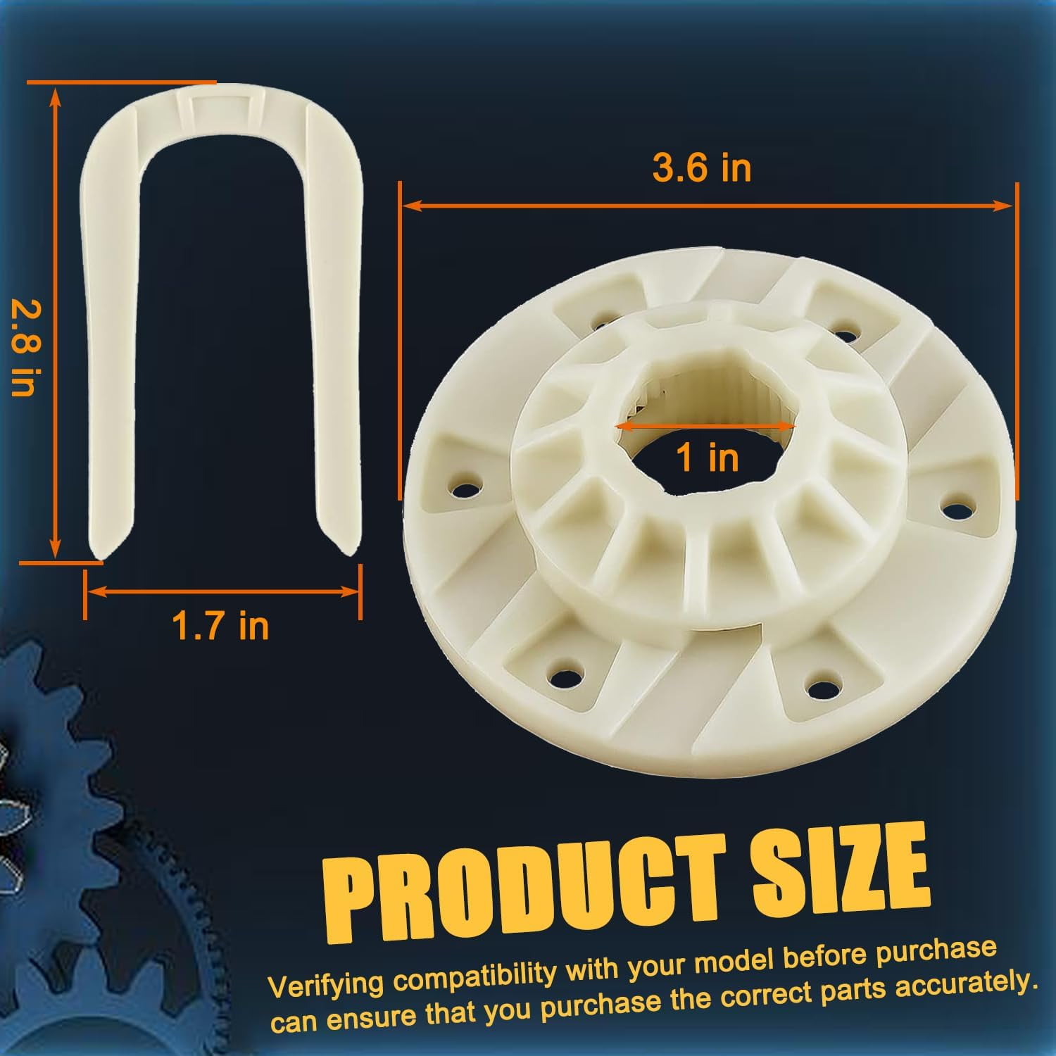 Basket Tags W10528947 Washer Basket Driven Hub Kit W10396887 Drive Whirlpool Washer Parts