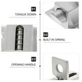 thumbnail image 4 of Minkissy 1Pack Security Window Locks Stainless Steel for Home Security Simple Structure 1.7x1.8x1.2in, 4 of 5