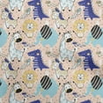 thumbnail image 1 of oneOoneRayonLightBeigeFabricKidsCutieAnimalSewingCraftProjectsFabricPrintsByYard56InchWide, 1 of 4