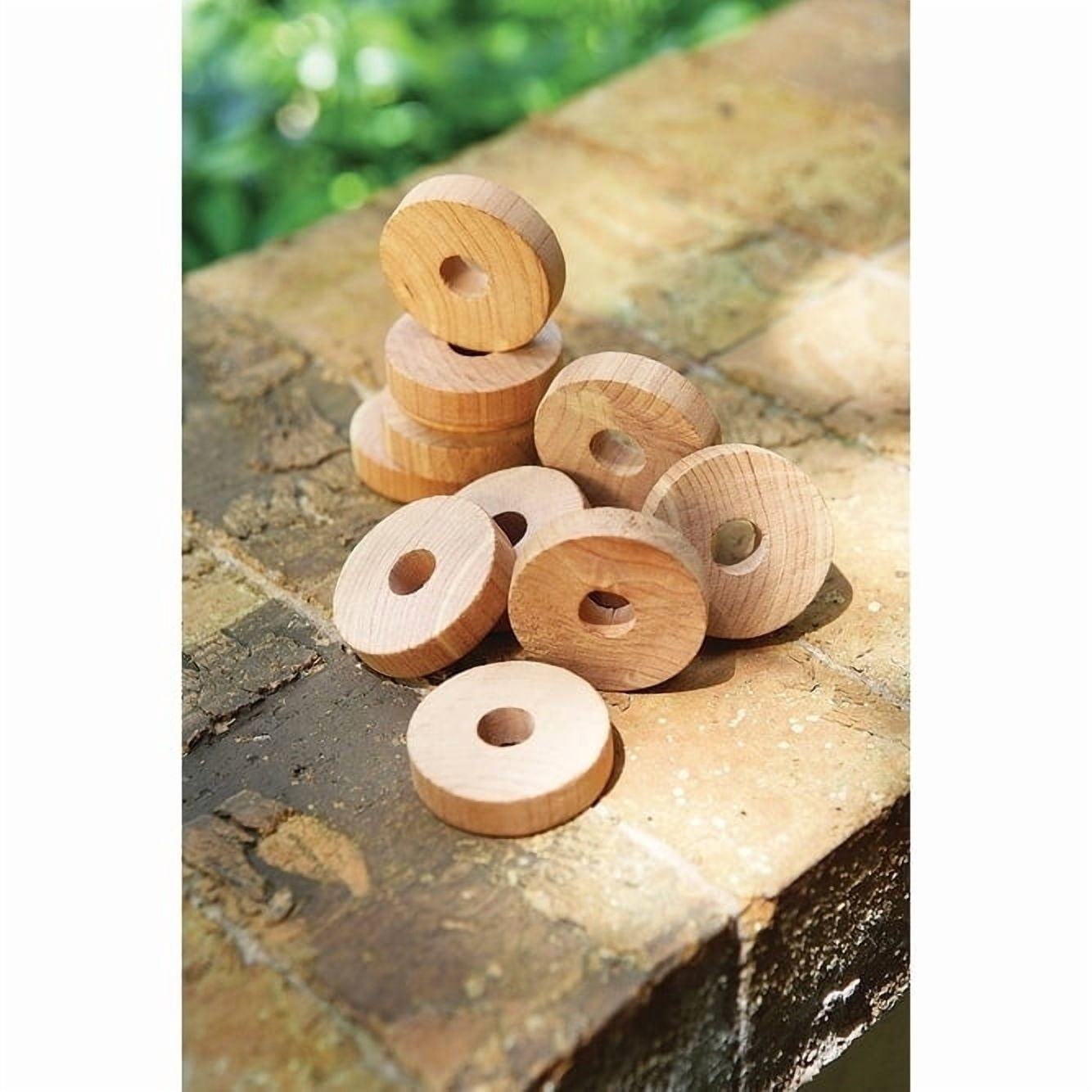 Cedar Rings - Absorb moisture and Eliminate Odors While Repelling Insects (Set of 12) by International Hanger