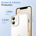 thumbnail image 4 of JETech Matte Case for iPhone 12/12 Pro 6.1-Inch, Shockproof Military Grade Drop Protection, Frosted Translucent Back Phone Cover, Anti-Fingerprint (White), 4 of 6