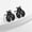 black, variant on Stainless steel fashion insect series exquisite ladybug earrings