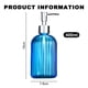 thumbnail image 2 of Dispensador de jabón de vidrio, botella de vidrio transparente líquido para manos recargable de cristal con bomba(400ml), 2 of 5