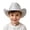 Silver, variant on HGIEYS Kids Cowboy Hat Sparkly Glitter Neon Cowgirl Hats Bulk Holographic Space Hat for Western Cowboy Party 3-9 Years