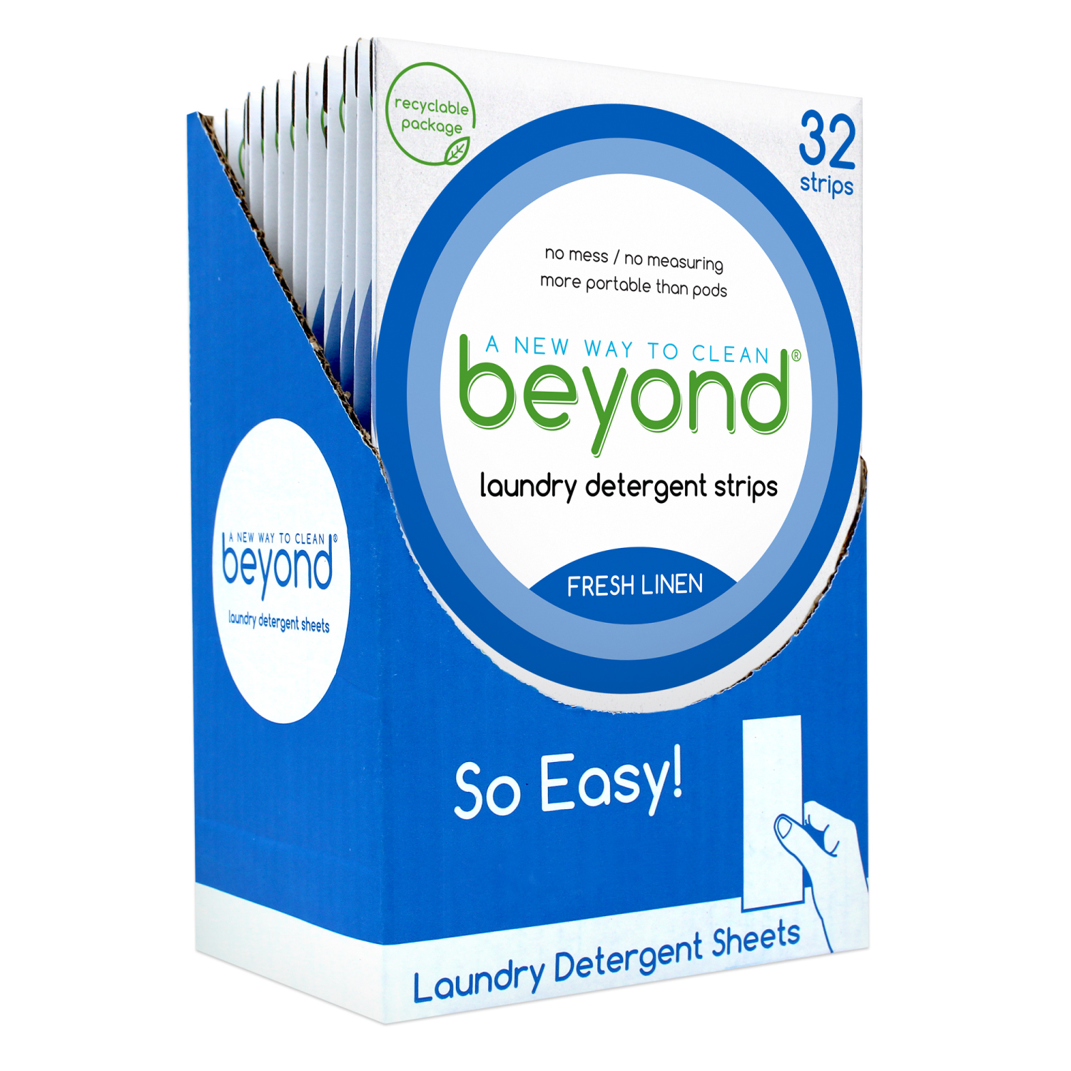 Beyond Laundry Detergent Strips [32 strips] - Fresh Linen - image 4 of 9