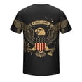 thumbnail image 4 of Jessboyy Men's 250th Anniversary Independence Day Shirts Short Sleeve USA Flag 4th of July Patriotic Tshirts Holiday Tops Summer Graphic T-shirts Black,XXL, 4 of 5