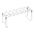 thumbnail image 3 of Soporte para muslos de pollo a parrilla, soporte para contramuslos de pollo, multiusos, estable, duradero, plegable, de acero inoxidable de, 3 of 8