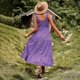 thumbnail image 4 of Vestido MIDI sin mangas informal de verano para mujer, vestido plisado con chaleco de color liso, 4 of 7