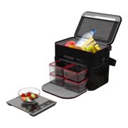 FitRx Meal Prep Carry-All Cooler Bag and Digital Food Scale Kit