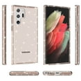 thumbnail image 3 of SaniMore for Samsung Galaxy S22 Ultra 6.8" Lightweight Glitter Case, Rugged Clear PC Back [Not Yellowing Technology] Full Body Protective Case for Samsung S22 Ultra Women Ladies Girls, Gold, 3 of 8