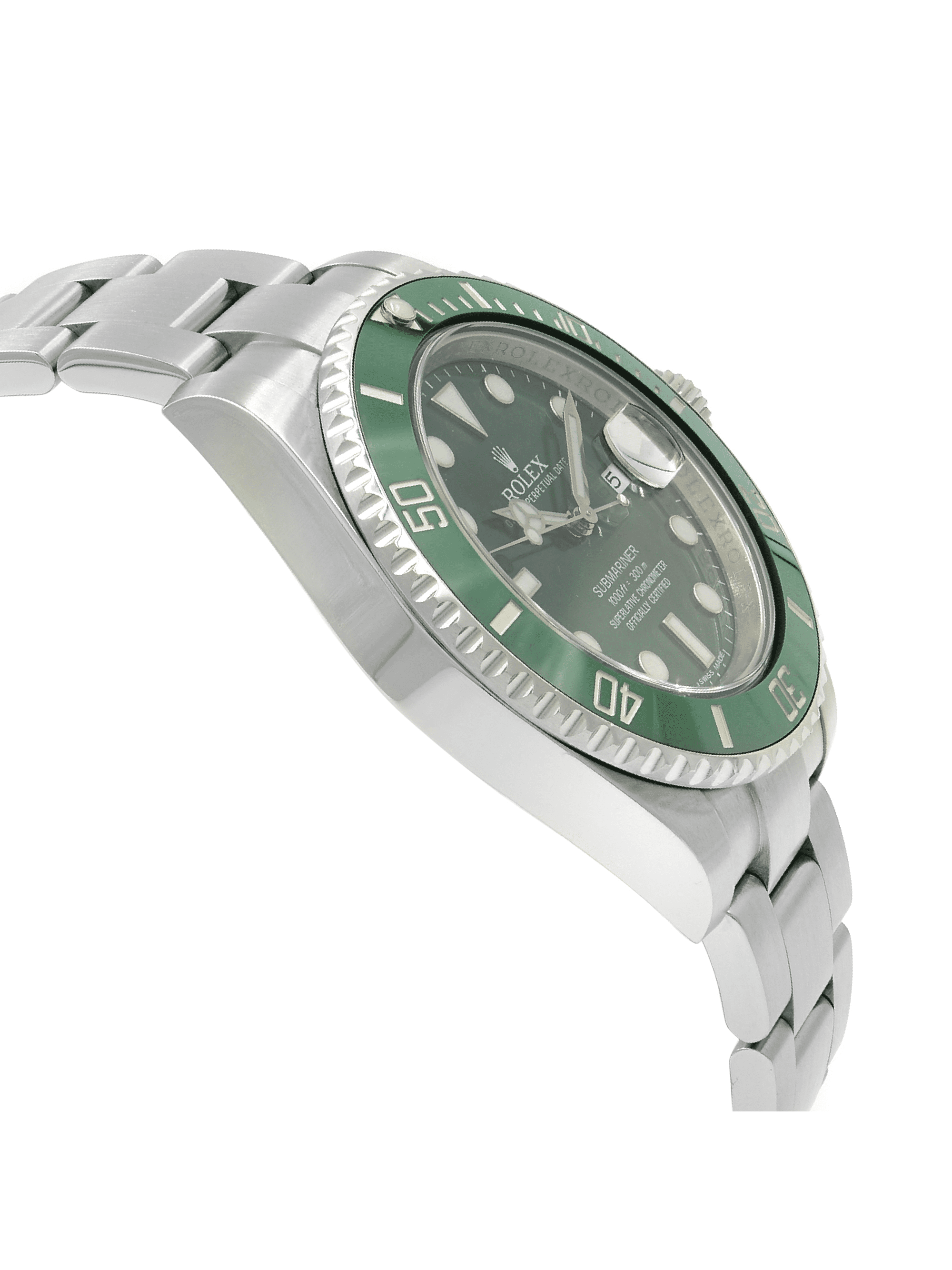 Rolex Submariner Hulk Green Dial Steel Men's Watch 116610LV 845960029322  - Watches, Submariner - Jomashop
