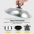 thumbnail image 3 of 1Pc Practical Pot Cover Useful Pan Overflow Cover Household Use Tableware (Silver), 3 of 9